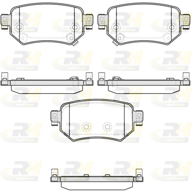 Conjunto de 4 pastilhas de freio ROADHOUSE 21682.02