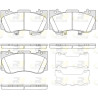 Conjunto de 4 pastilhas de freio ROADHOUSE 21685.02