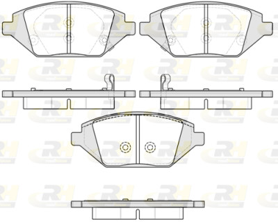 Conjunto de 4 pastilhas de freio ROADHOUSE 21686.02