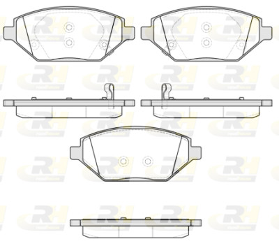 Conjunto de 4 pastilhas de freio ROADHOUSE 21686.12