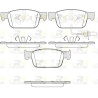 Conjunto de 4 pastilhas de freio ROADHOUSE 21692.01