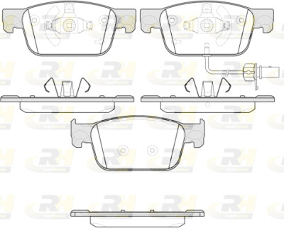 Conjunto de 4 pastilhas de freio ROADHOUSE 21692.01