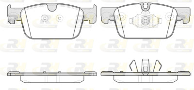 Conjunto de 4 pastilhas de freio ROADHOUSE 21692.10