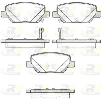 Conjunto de 4 pastilhas de freio ROADHOUSE 21700.02