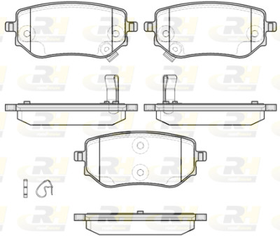 Conjunto de 4 pastilhas de freio ROADHOUSE 21802.02