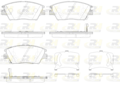 Conjunto de 4 pastilhas de freio ROADHOUSE 21824.02