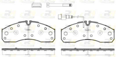 Conjunto de 4 pastilhas de freio ROADHOUSE 2651.42