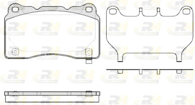 Conjunto de 4 pastilhas de freio ROADHOUSE 2666.64