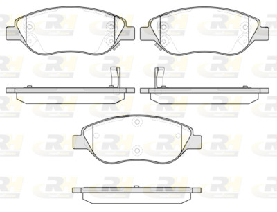 Conjunto de 4 pastilhas de freio ROADHOUSE 2860.12