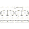 Conjunto de 4 pastilhas de freio ROADHOUSE 2960.21