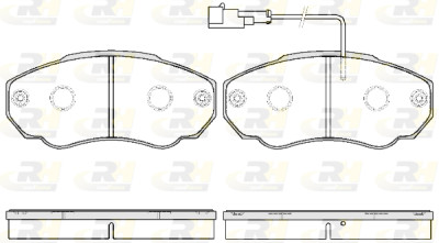 Conjunto de 4 pastilhas de freio ROADHOUSE 2960.21