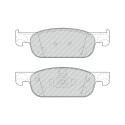 Conjunto de 4 pastilhas de freio FERODO FDB4907