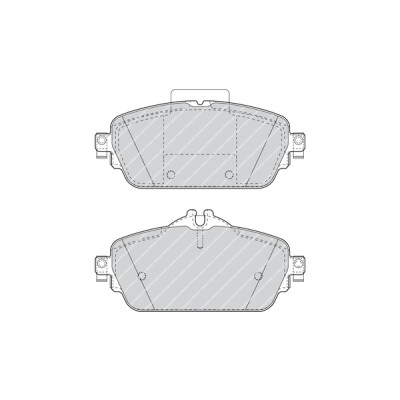 Conjunto de 4 pastilhas de freio FERODO FDB4870