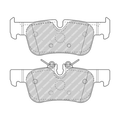 Conjunto de 4 pastilhas de freio FERODO FDB4954