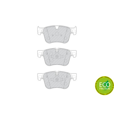Conjunto de 4 pastilhas de freio FERODO FDB4765