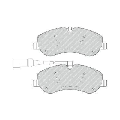 Conjunto de 4 pastilhas de freio FERODO FVR4909