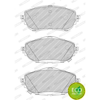 Conjunto de 4 pastilhas de freio FERODO FDB4648