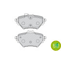Conjunto de 4 pastilhas de freio FERODO FDB4680