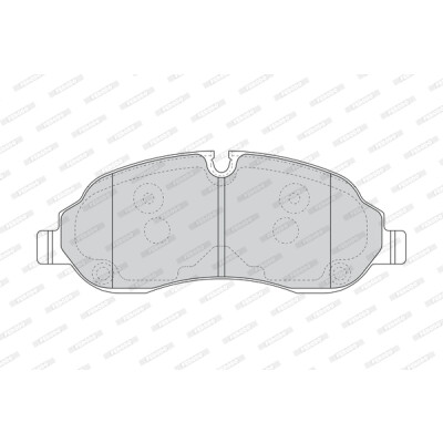Conjunto de 4 pastilhas de freio FERODO FVR4661