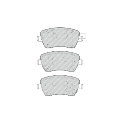 Conjunto de 4 pastilhas de freio FERODO FDB4966
