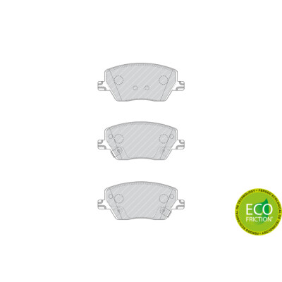 Conjunto de 4 pastilhas de freio FERODO FDB4799