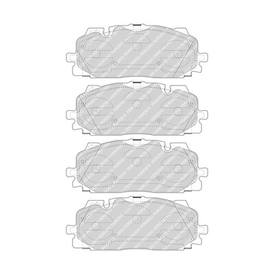 Conjunto de 4 pastilhas de freio FERODO FDB4967