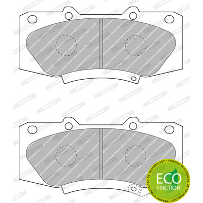 Conjunto de 4 pastilhas de freio FERODO FDB4715