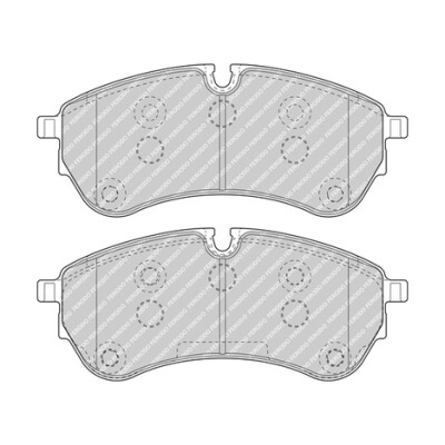 Conjunto de 4 pastilhas de freio FERODO FVR5067