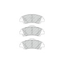 Conjunto de 4 pastilhas de freio FERODO FDB4920