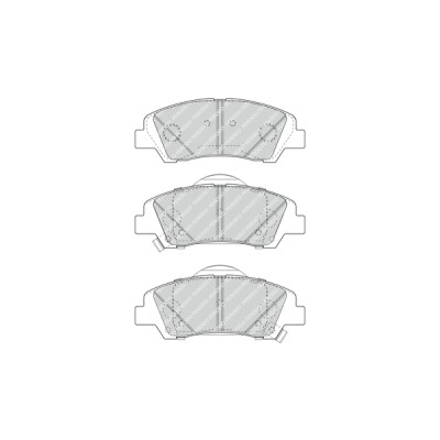 Conjunto de 4 pastilhas de freio FERODO FDB4920