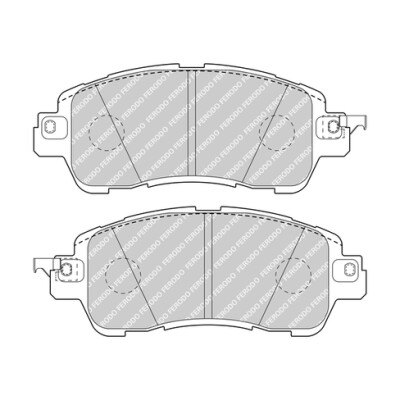 Conjunto de 4 pastilhas de freio FERODO FDB5015
