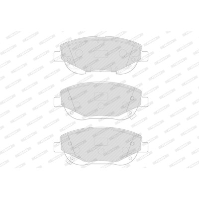 Conjunto de 4 pastilhas de freio FERODO FDB4824