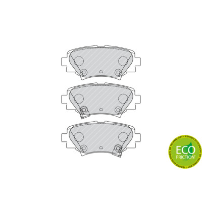 Conjunto de 4 pastilhas de freio FERODO FDB4700