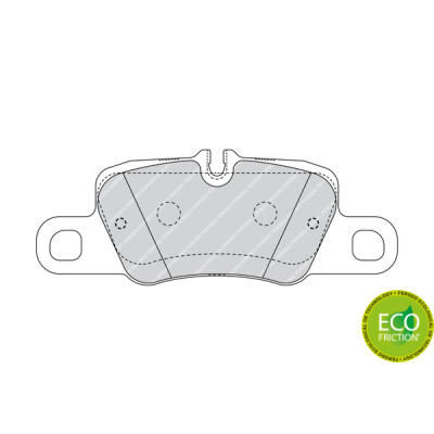 Conjunto de 4 pastilhas de freio FERODO FDB4713