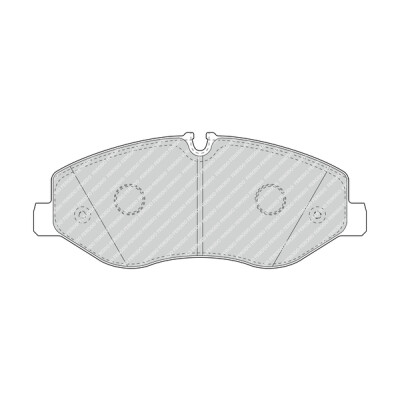 Conjunto de 4 pastilhas de freio FERODO FVR4375