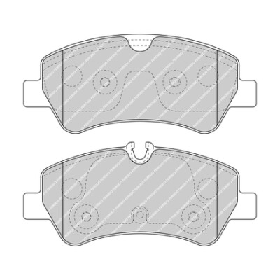 Conjunto de 4 pastilhas de freio FERODO FVR5075
