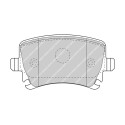 Conjunto de 4 pastilhas de freio FERODO FDB5107