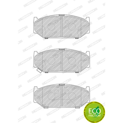 Conjunto de 4 pastilhas de freio FERODO FDB4705