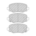 Conjunto de 4 pastilhas de freio FERODO FDB4925