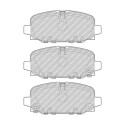 Conjunto de 4 pastilhas de freio FERODO FDB5049