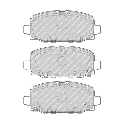 Conjunto de 4 pastilhas de freio FERODO FDB5049