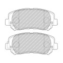 Conjunto de 4 pastilhas de freio FERODO FDB4999
