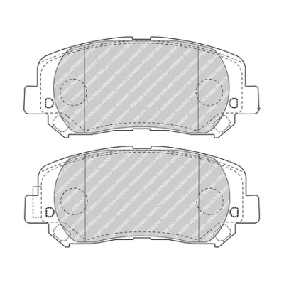 Conjunto de 4 pastilhas de freio FERODO FDB4999