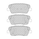 Conjunto de 4 pastilhas de freio FERODO FDB5048