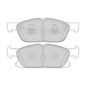 Conjunto de 4 pastilhas de freio FERODO FDB5087