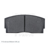 Conjunto de 4 pastilhas de freio BLUEPRINT ADD64207
