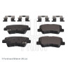 Conjunto de 4 pastilhas de freio BLUEPRINT ADG042160BLU