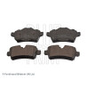 Conjunto de 4 pastilhas de freio BLUEPRINT ADG04299