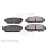Conjunto de 4 pastilhas de freio BLUEPRINT ADH24241