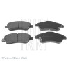 Conjunto de 4 pastilhas de freio BLUEPRINT ADH24275BLU